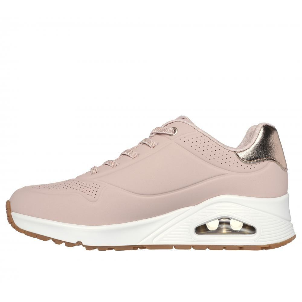 Zapatilla Mujer Uno Shimmer Away Rosado Skechers-3