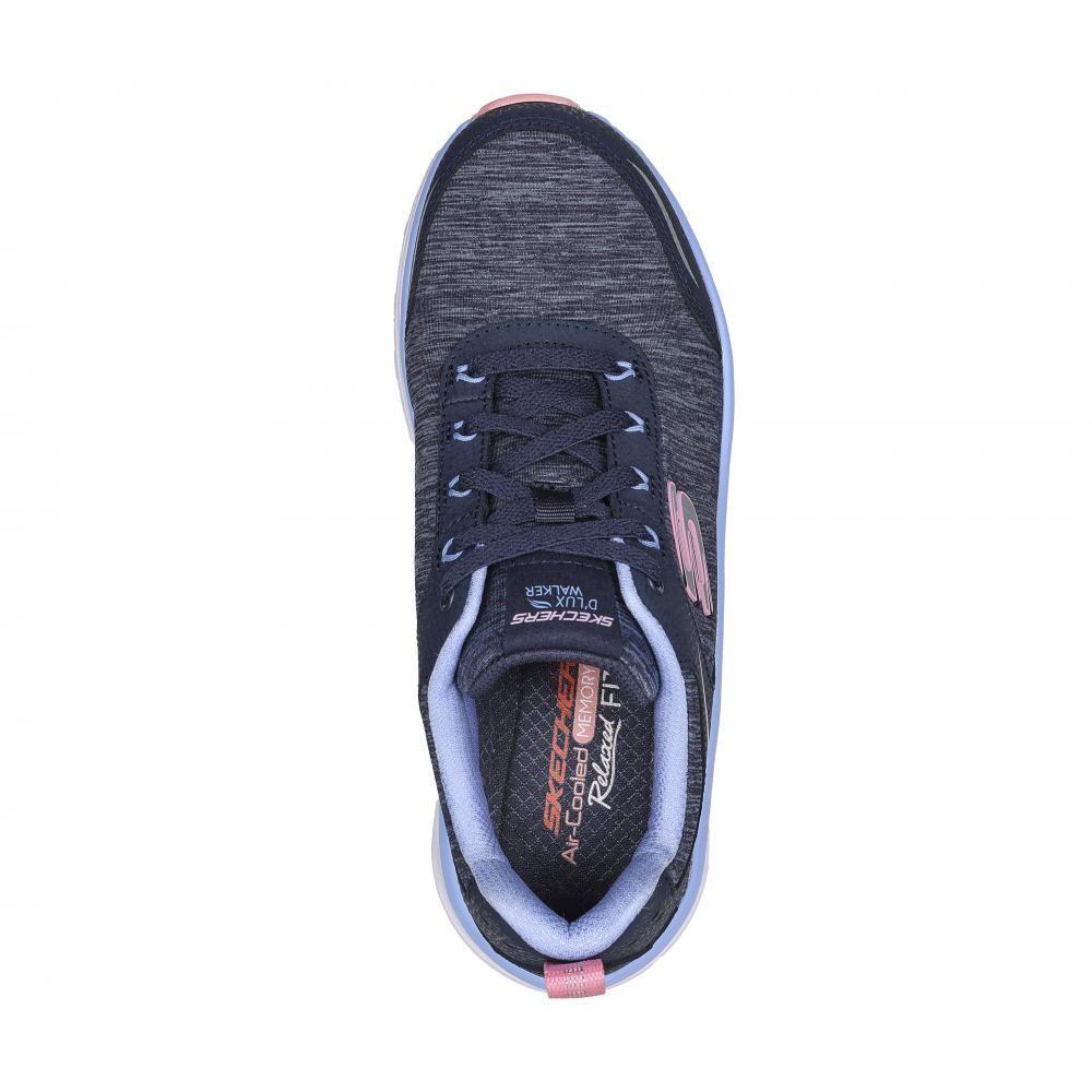 Zapatilla Mujer D'Lux Walker Azul Skechers-1