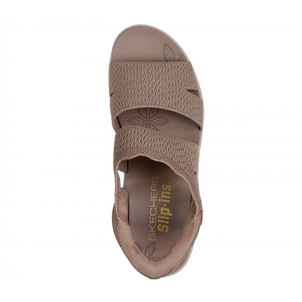 Sandalia Mujer Skechers Slip-ins: Pier-Lite Café-1