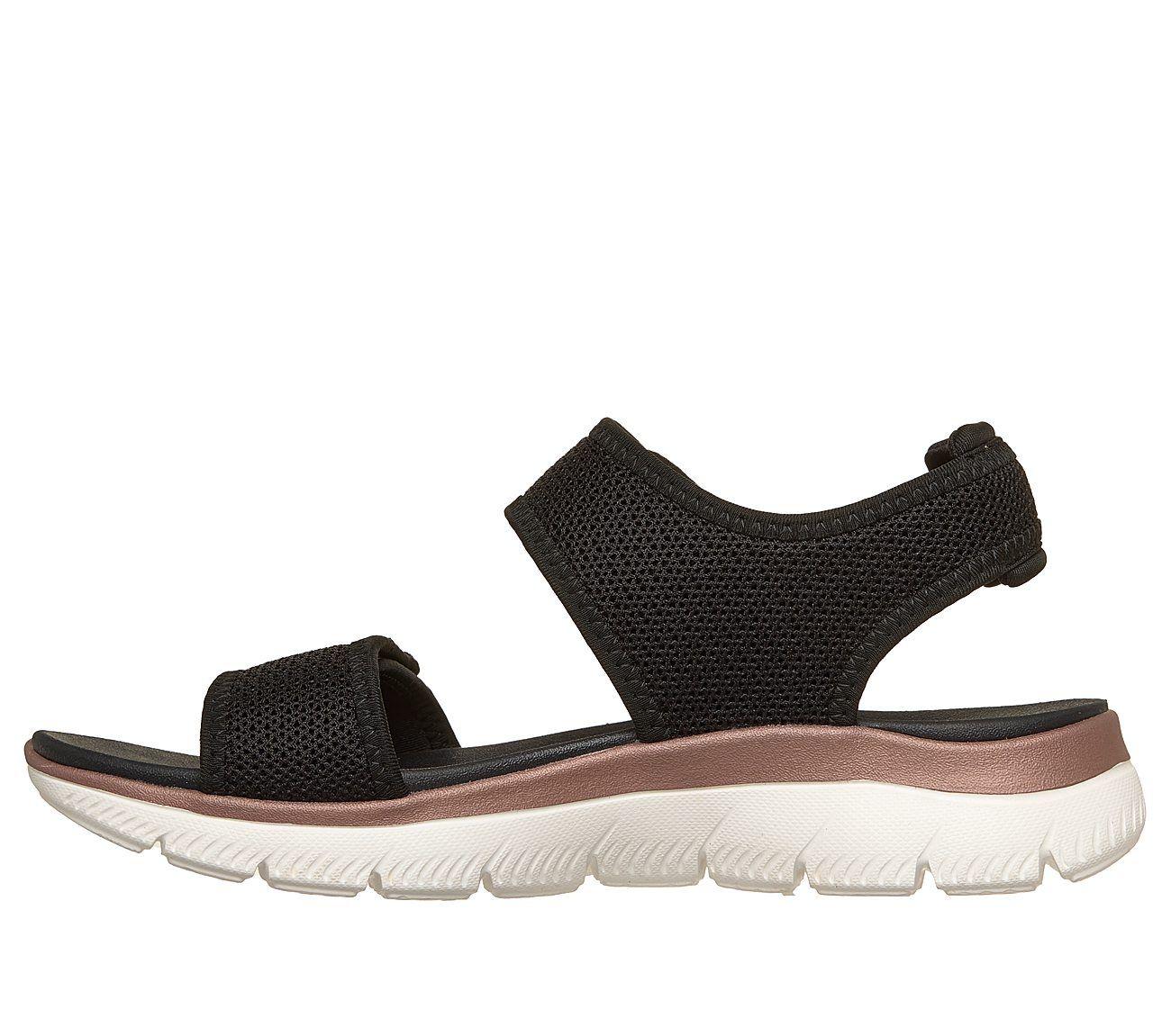 Sandalias Skechers Mujer Summits Sandals Cute Mark Negro-3