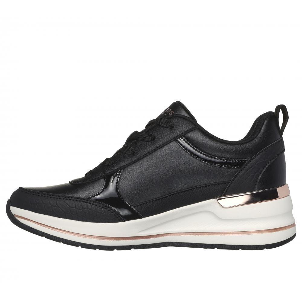 Zapatilla Mujer Billion 2 Mid Lace Up Negro Skechers-3