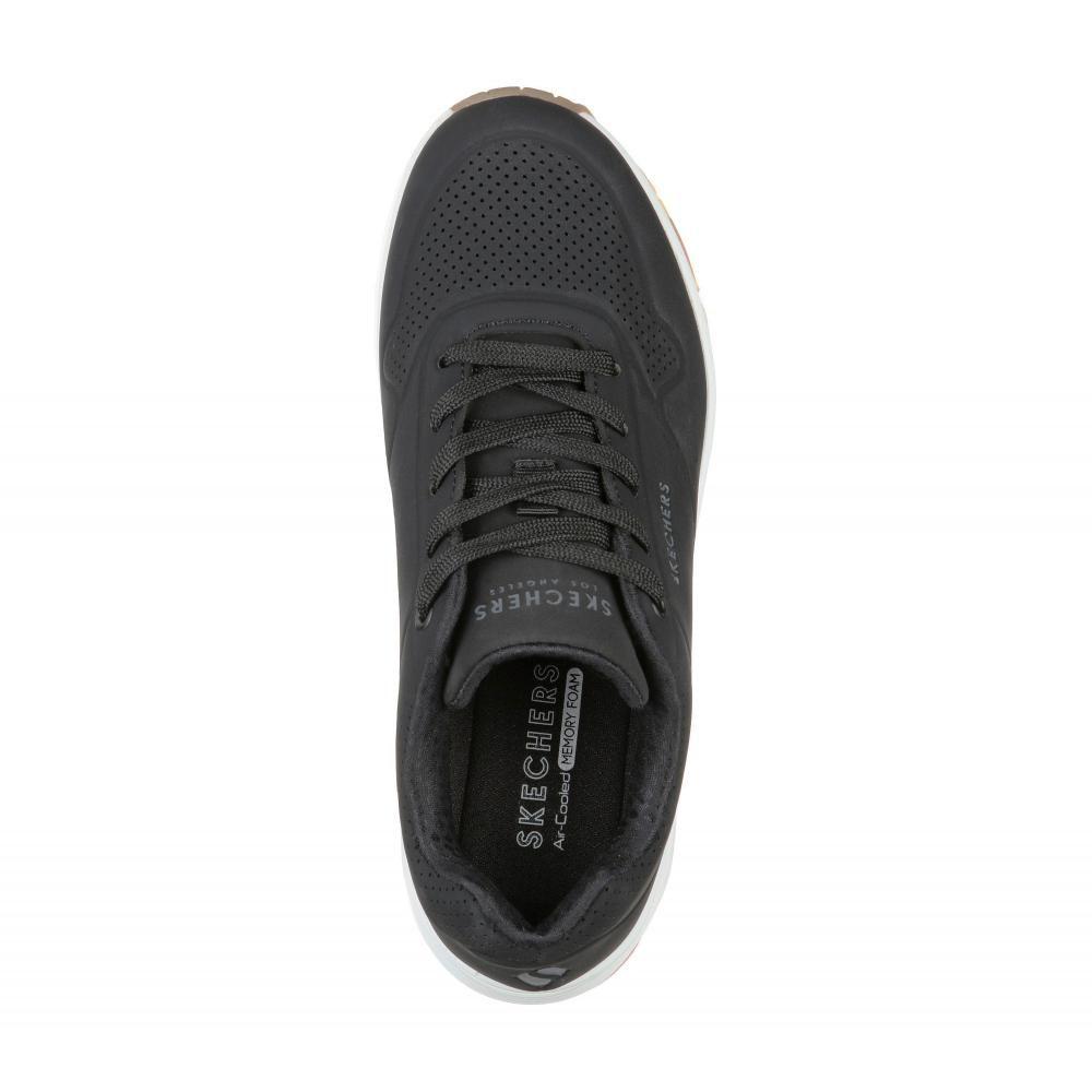 Zapatilla Mujer Uno Stand On Air Negro Skechers-2