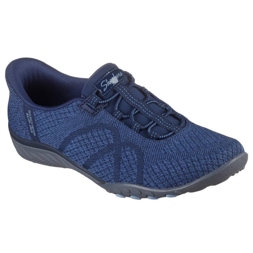 Zapatillas Mujer Slipins Breathe Easy Knitty Azul Skechers-3