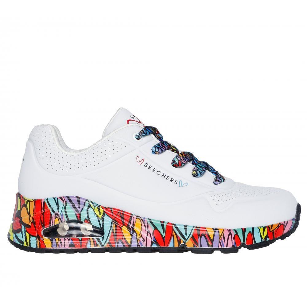 Zapatilla Mujer Uno Blanca A Skechers-0