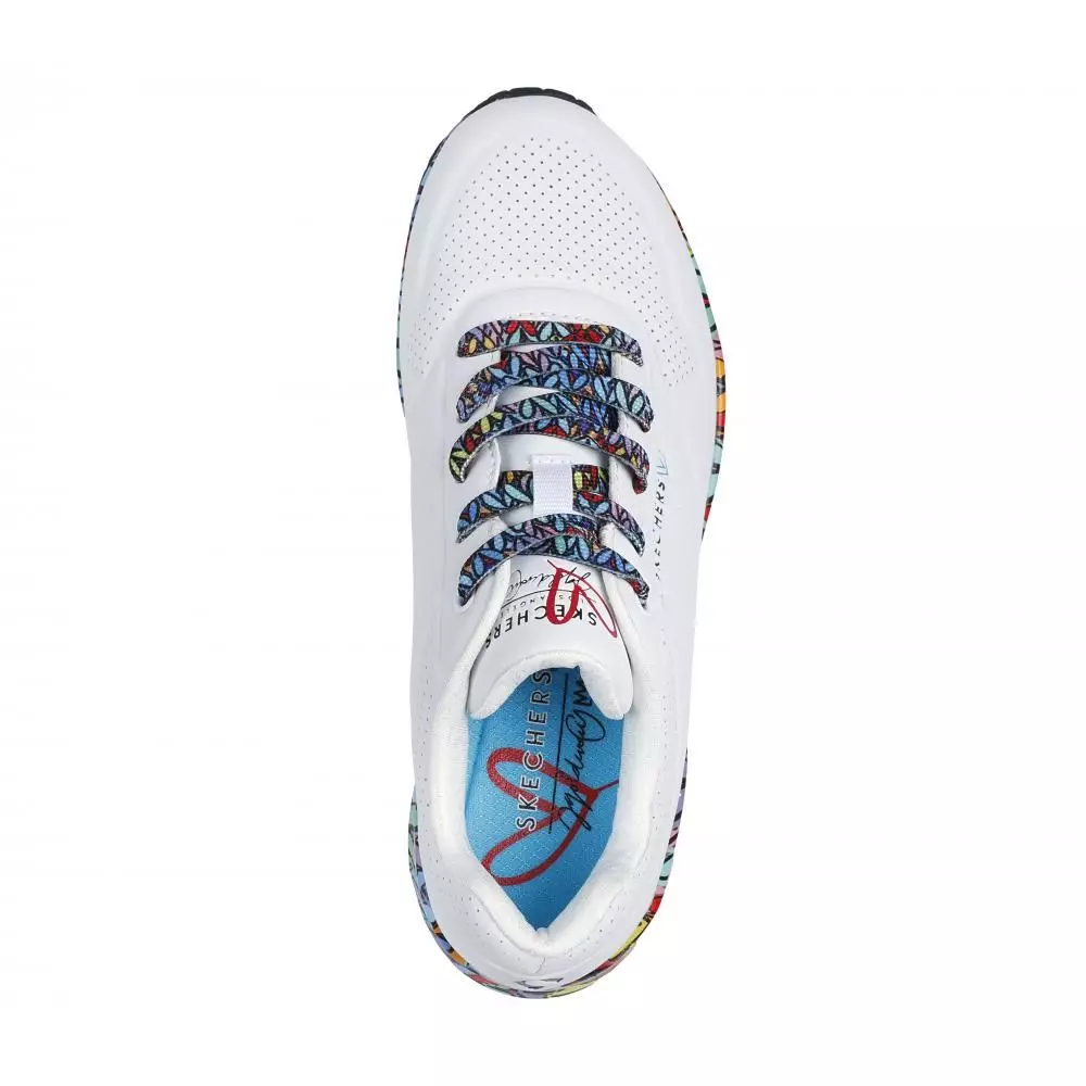 Zapatilla Mujer Uno Blanca A Skechers-1