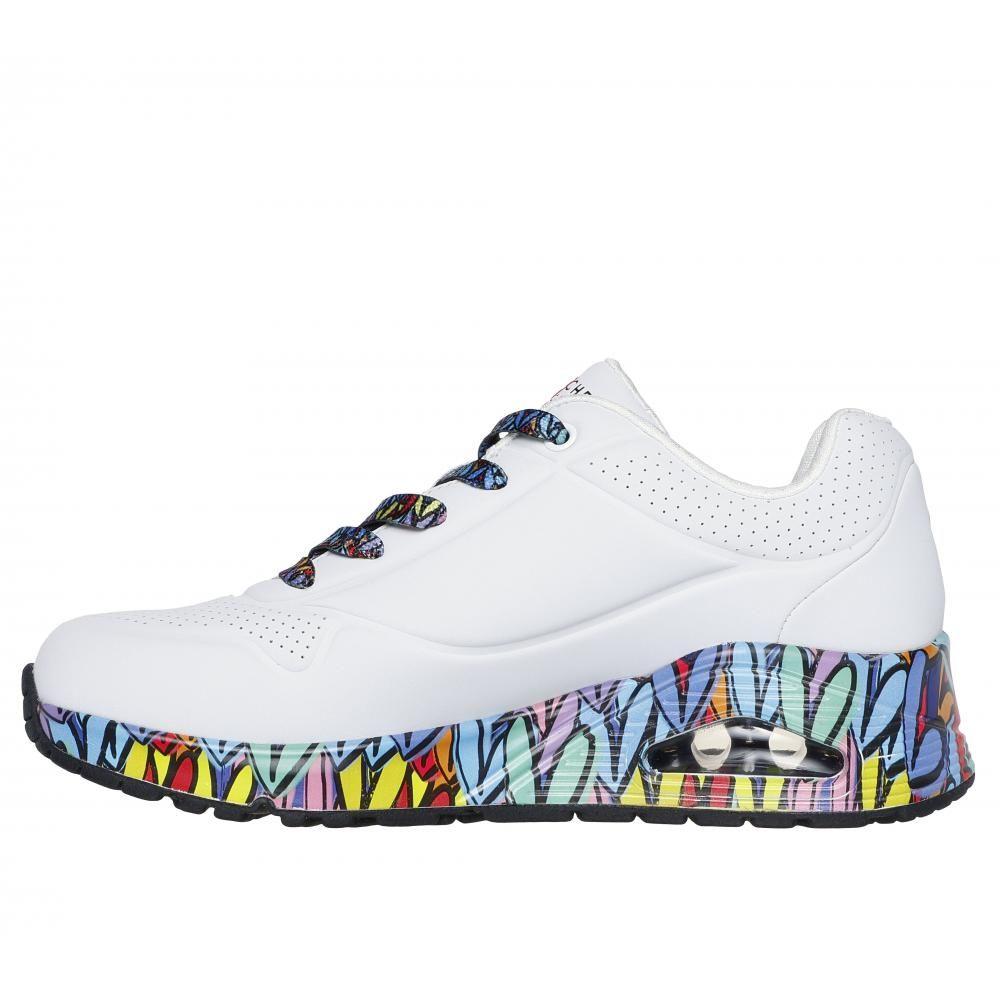 Zapatilla Mujer Uno Blanca A Skechers-3