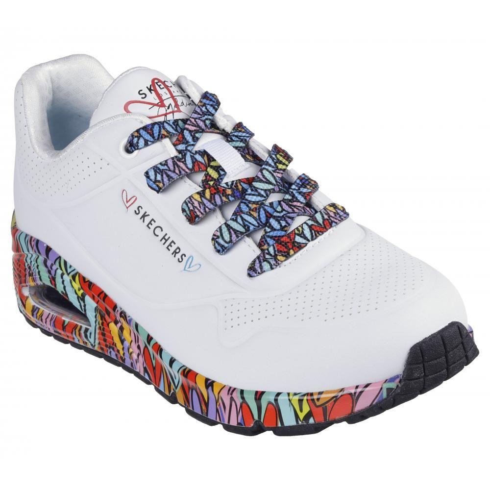 Zapatilla Mujer Uno Blanca A Skechers-4