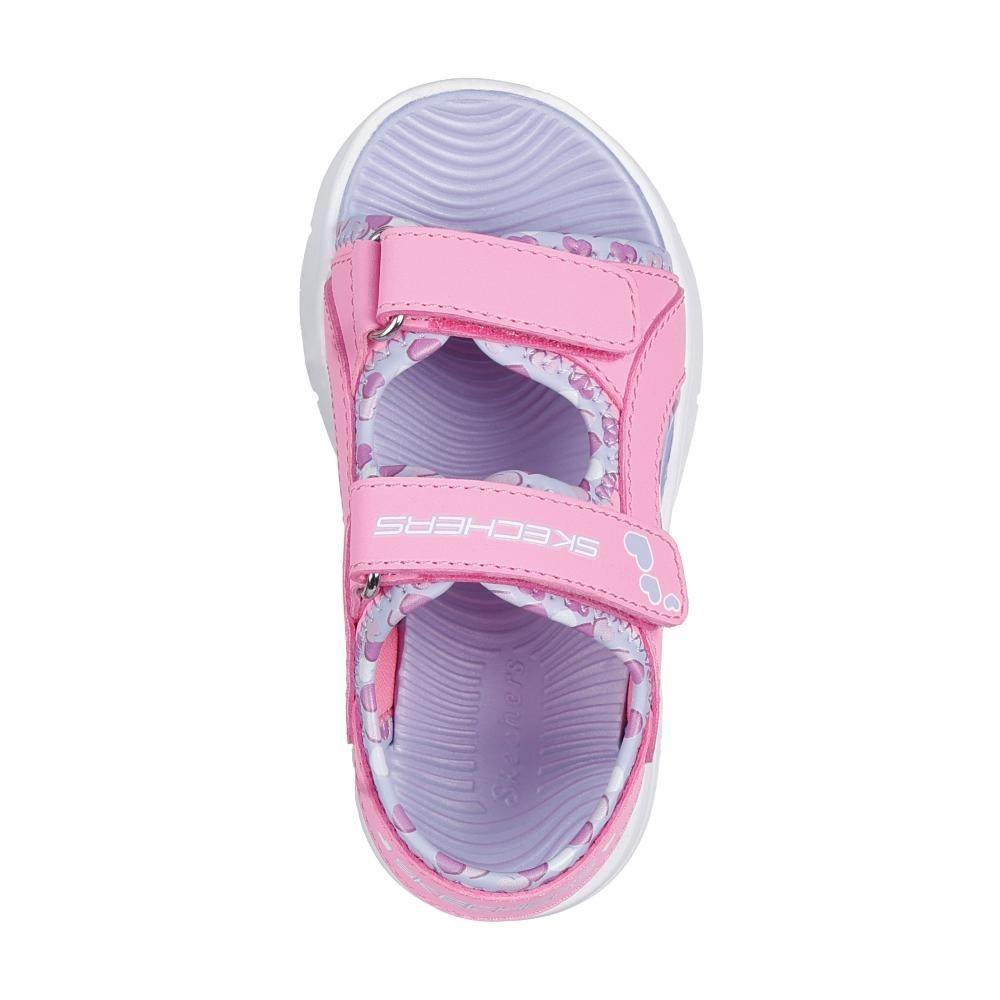 Sandalia Niña Flex Splash Heart Galore Rosado Skechers-1