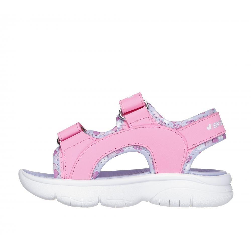 Sandalia Niña Flex Splash Heart Galore Rosado Skechers-3