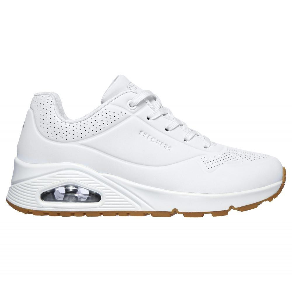 Zapatilla Mujer Uno Stand On Air Blanca Skechers-5