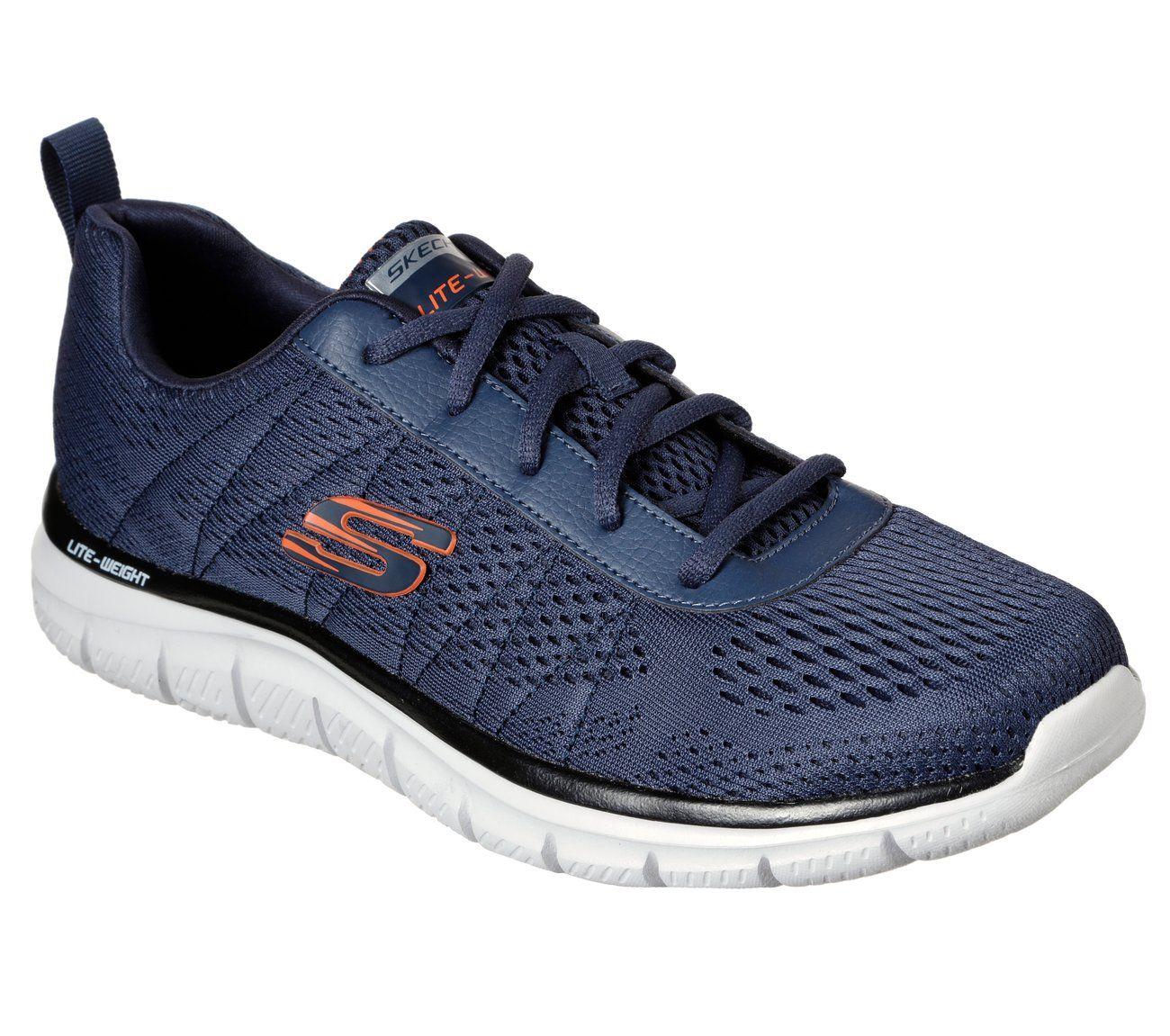 Zapatillas Hombre Track Moulton Azul Skechers-3