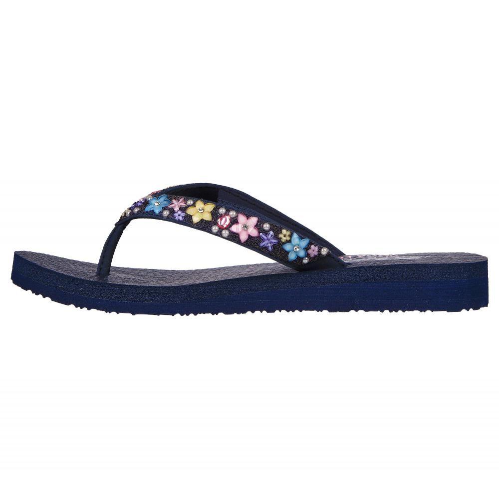 Sandalia Mujer Meditation Dancing Daisy Azul Skechers-3
