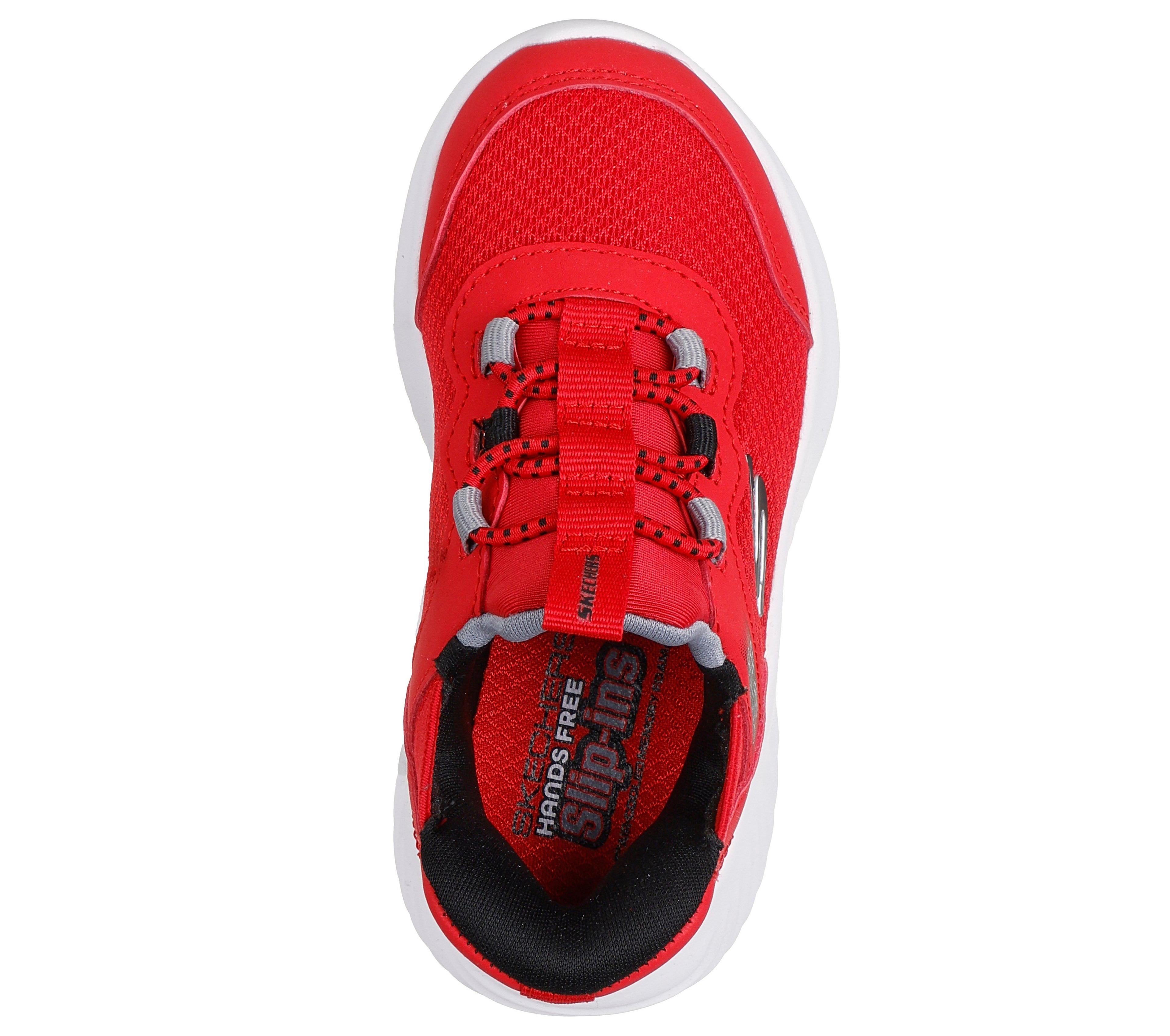Zapatilla Niño Slip-ins Bounder Brisk-Burst Rojo Skechers-1