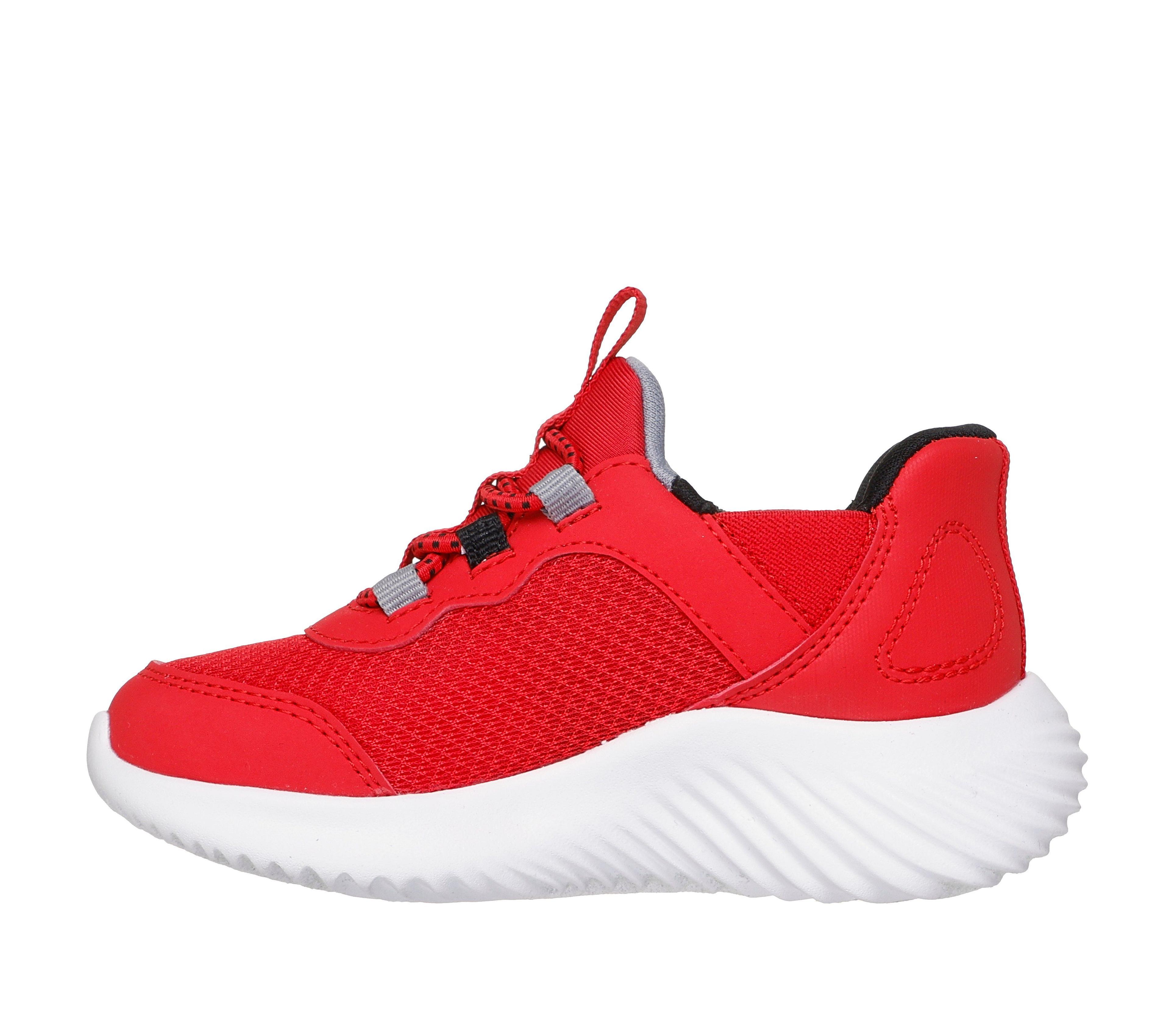 Zapatilla Niño Slip-ins Bounder Brisk-Burst Rojo Skechers-3