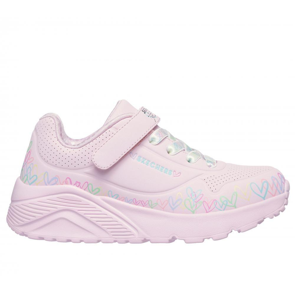 Zapatillas Niña Uno Lite-Heart Craze LP Rosado Skechers-4