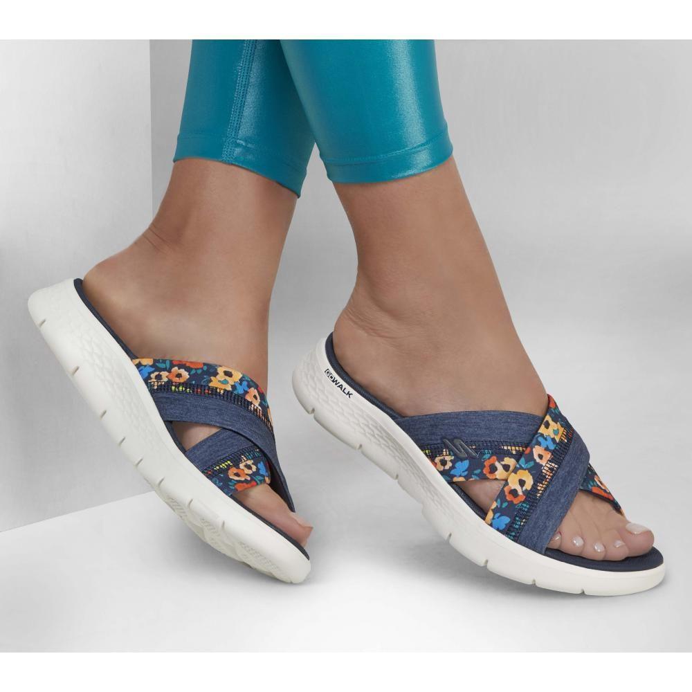 Sandalia Mujer Go Walk Flex Sandal Blossoms Azul Skechers-1