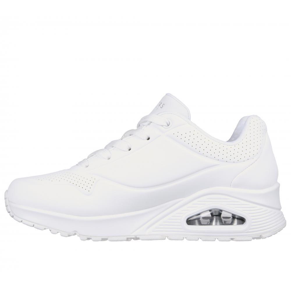 Zapatilla Mujer Uno Stand On Air Blanco Skechers-4