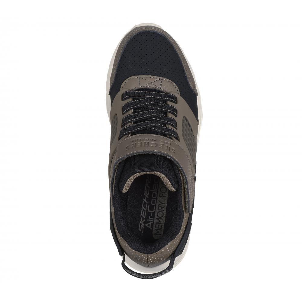 Zapatilla Niño Uno Lite Gridstill Café Skechers-1