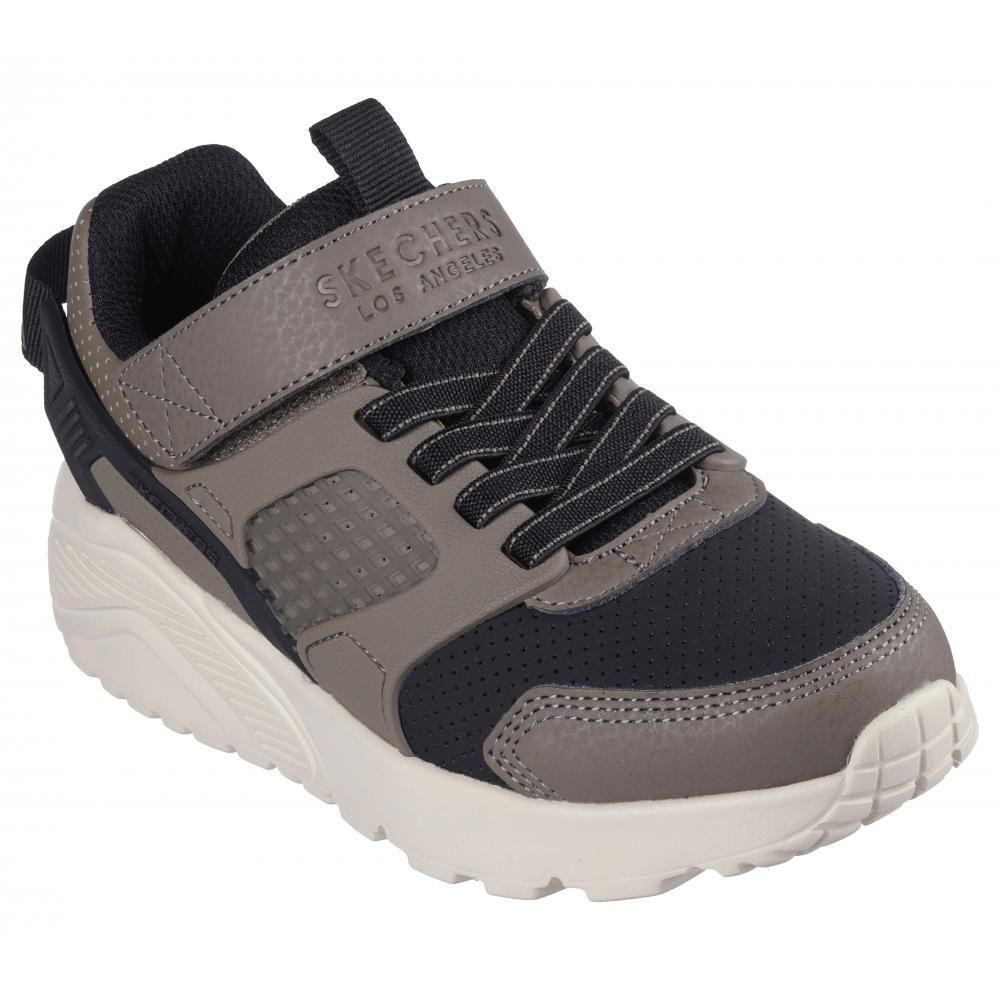 Zapatilla Niño Uno Lite Gridstill Café Skechers-4