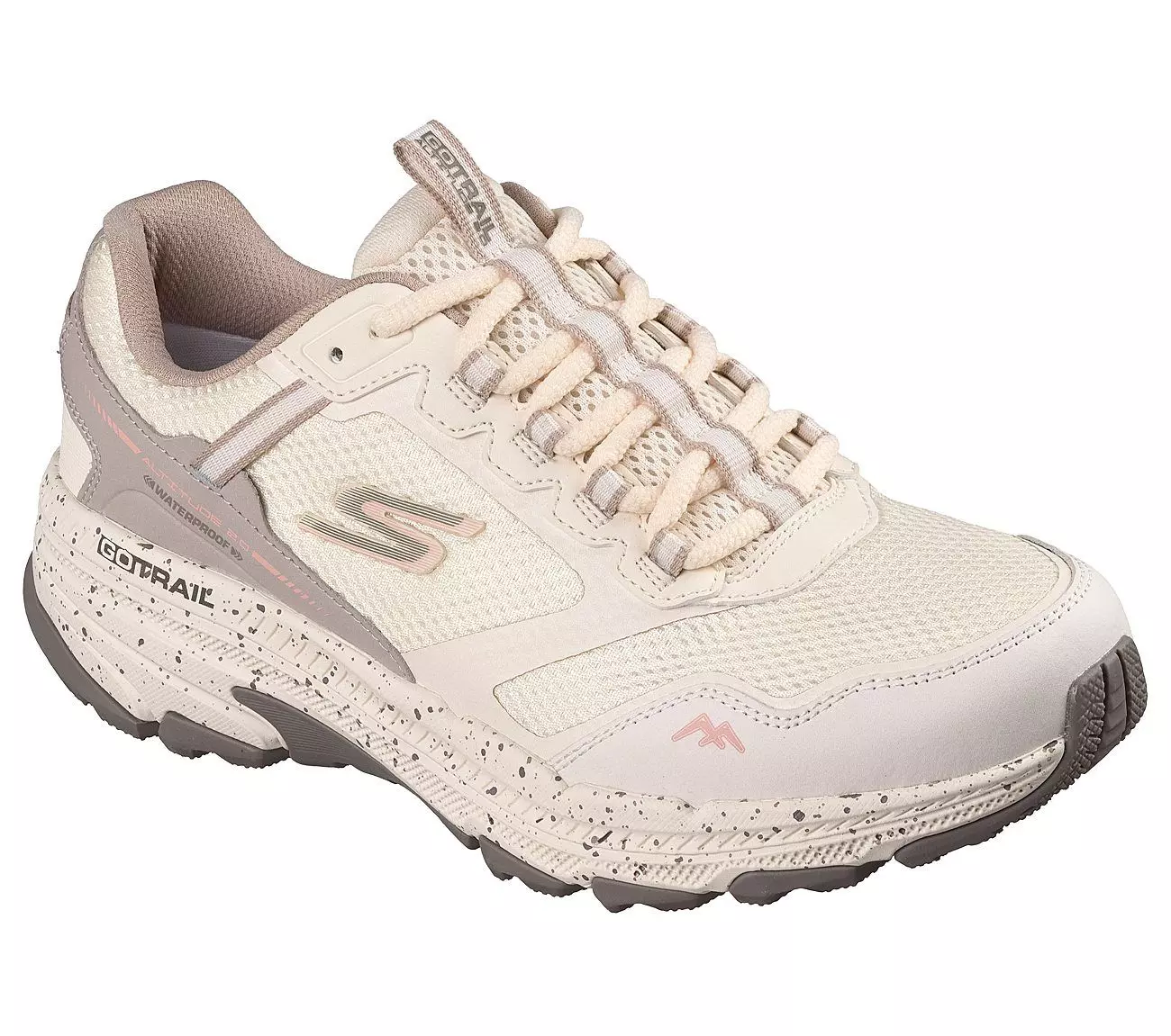 Zapatillas Skechers Mujer Waterproof Go Run Trail Beige-4