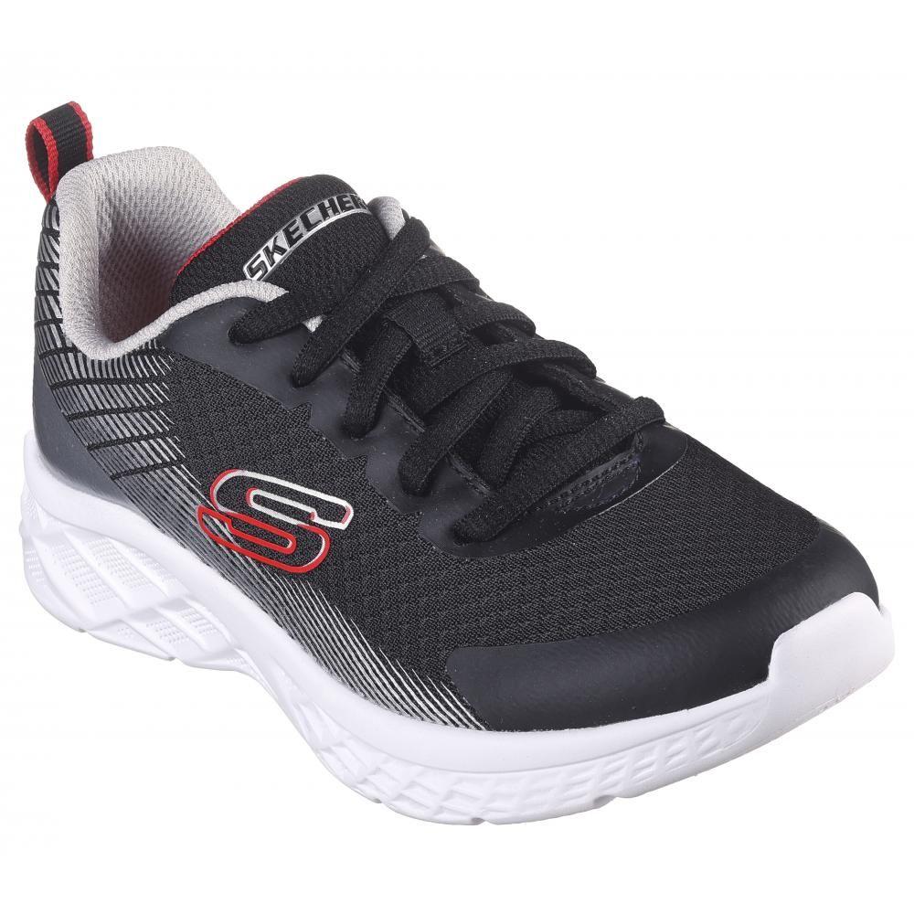 Zapatilla Niño Microspec II Vovrix Negro Skechers-4