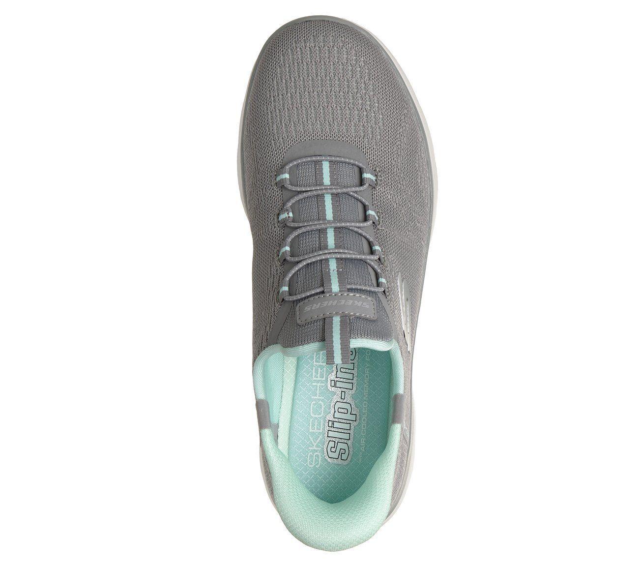 Zapatillas Mujer Slip-ins Summits Dream Chaser Gris Skechers-1