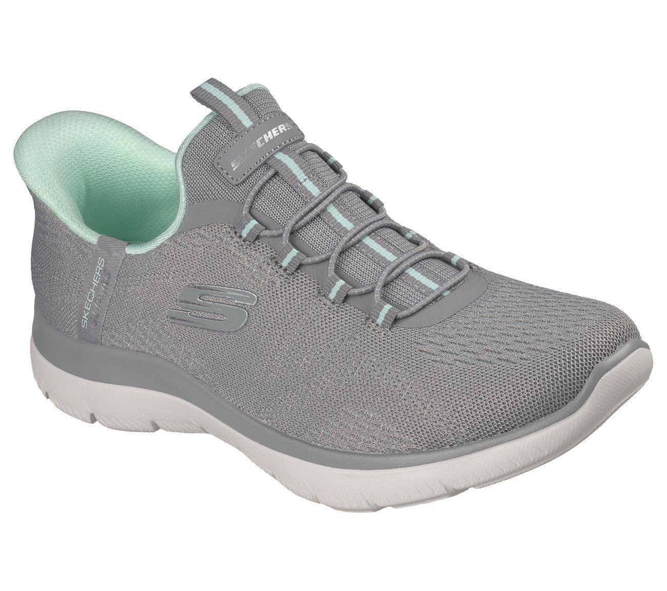 Zapatillas Mujer Slip-ins Summits Dream Chaser Gris Skechers-3