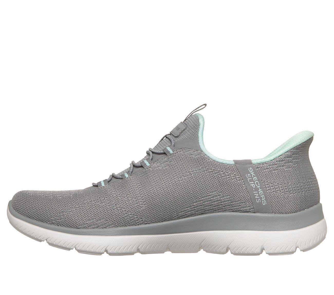 Zapatillas Mujer Slip-ins Summits Dream Chaser Gris Skechers-4