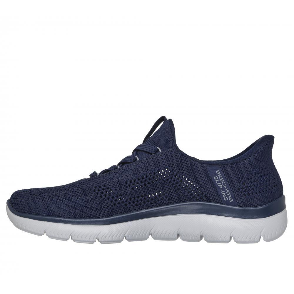 Zapatilla Hombre Summits Perfo Azul Skechers-3