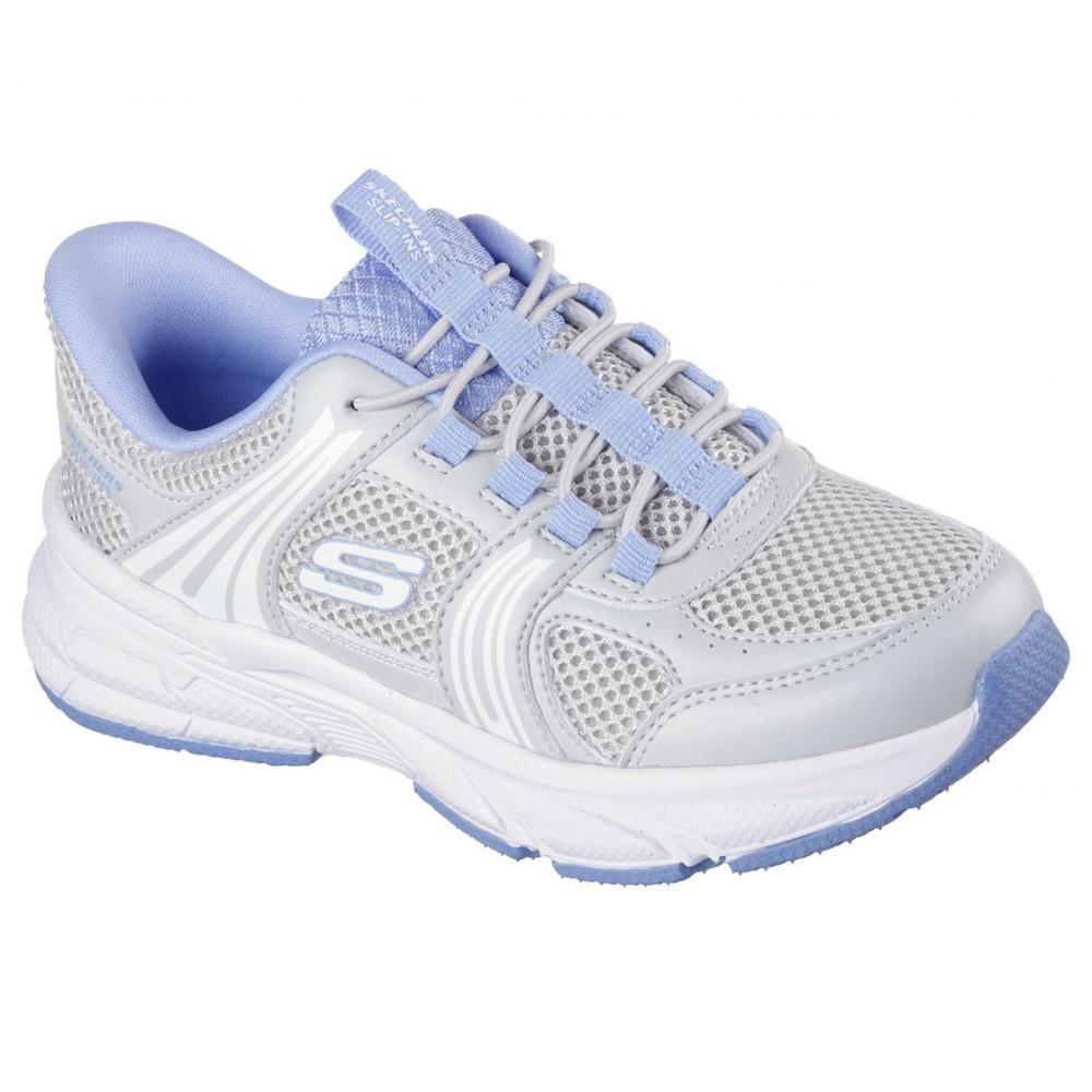 Zapatillas Niña Slip-ins Retro-Graph Gris BL Skechers-3