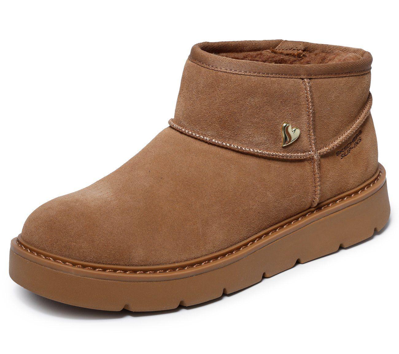 Botines Mujer Slip-ins Keepsakes Cozy Mini Café Skechers-4