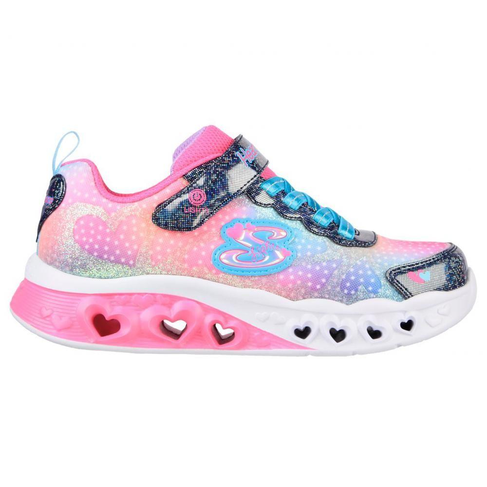 Zapatillas Niña Flutter H Lights Simply Love Azul Skechers-0