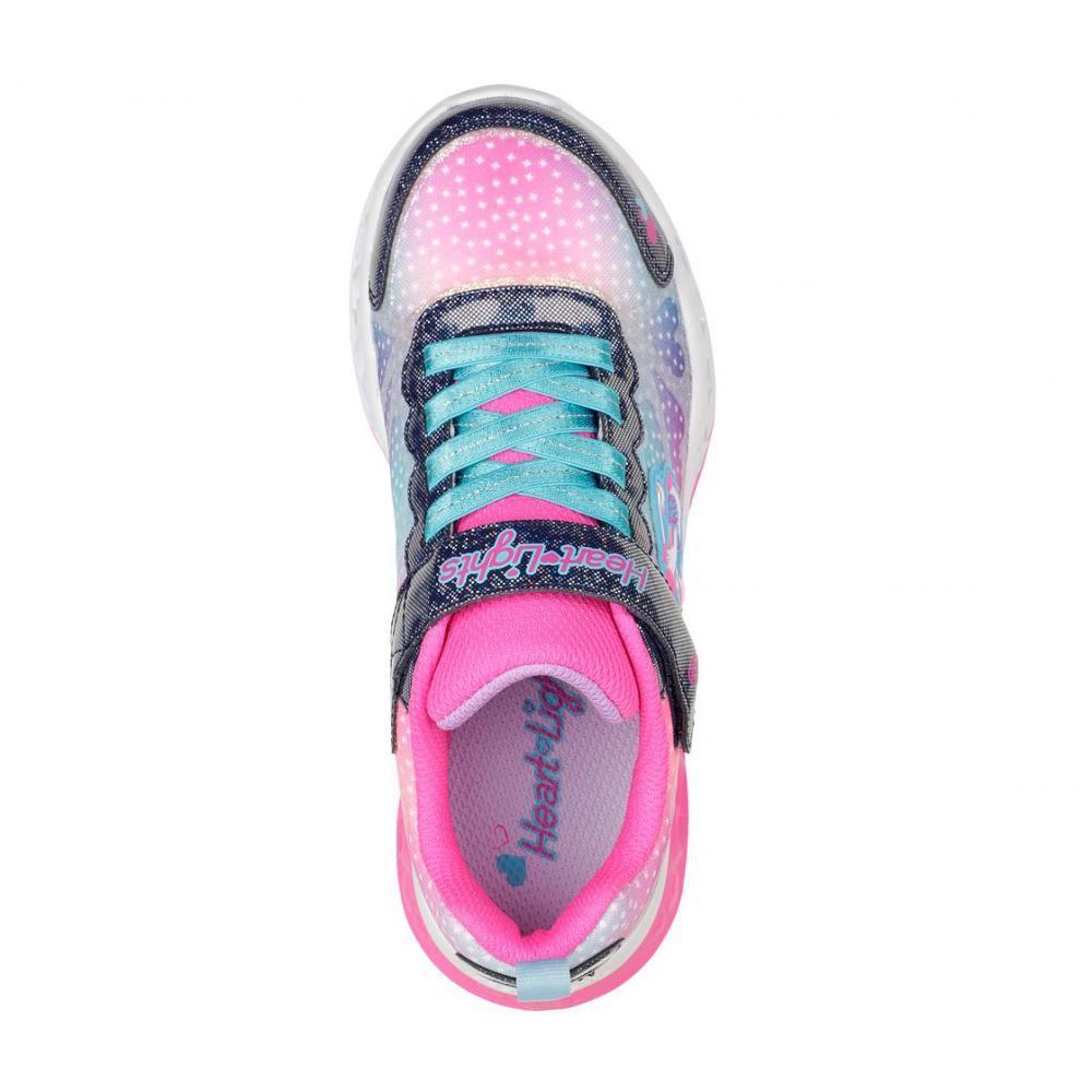 Zapatillas Niña Flutter H Lights Simply Love Azul Skechers-1