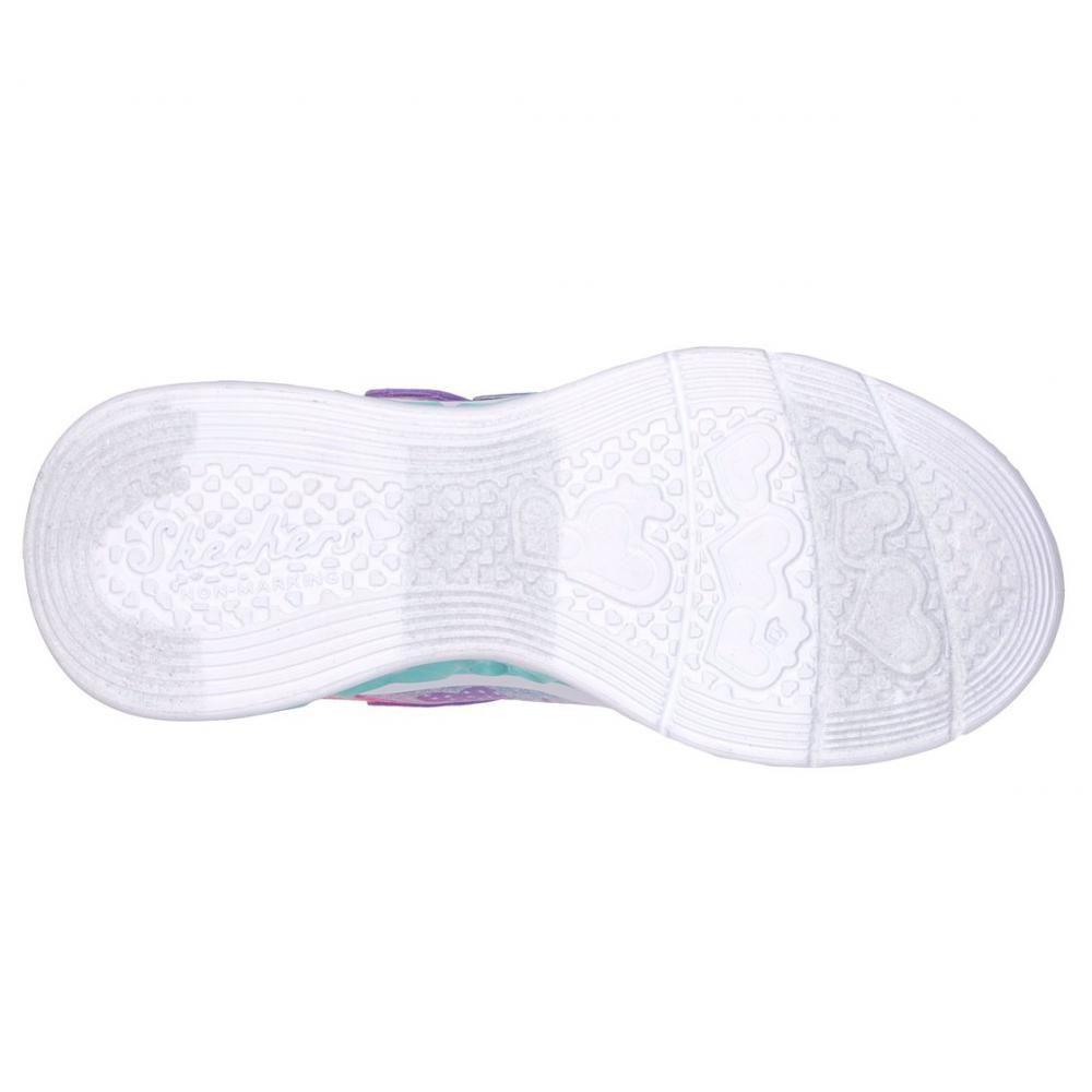 Zapatillas Niña Flutter H Lights Simply Love Morado Skechers-2