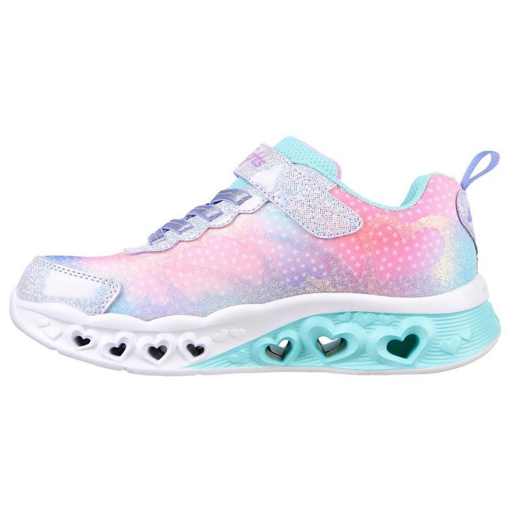 Zapatillas Niña Flutter H Lights Simply Love Morado Skechers-4