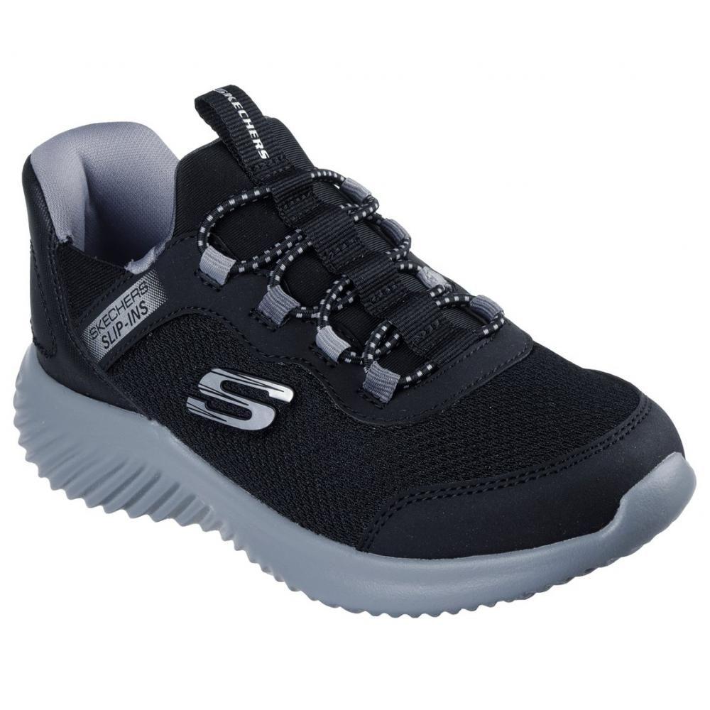 Zapatillas Niño Slip-ins Bounder Brisk-Burst Negro Skechers-3