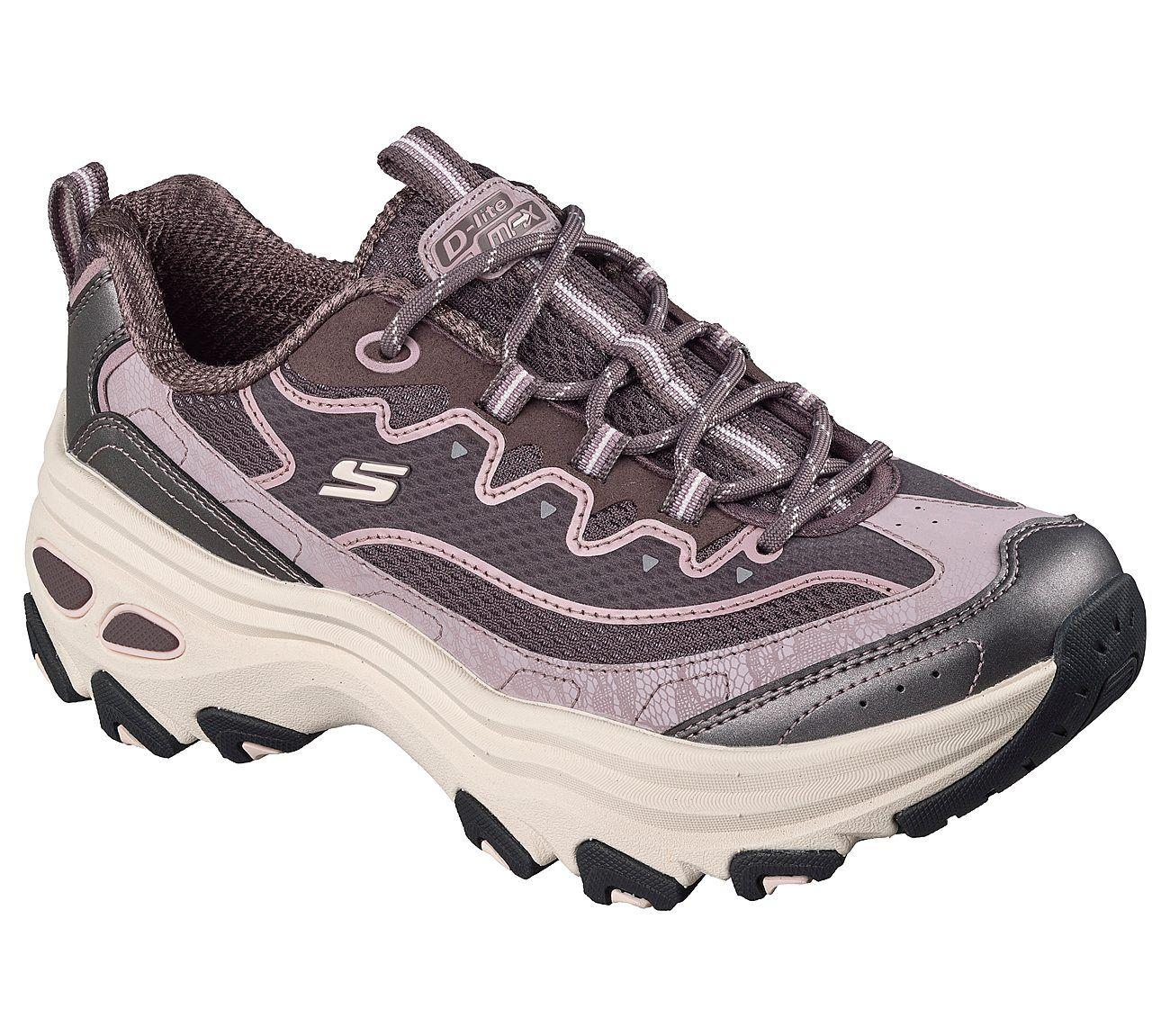Zapatillas Skechers Mujer Dlite Max Morado-4