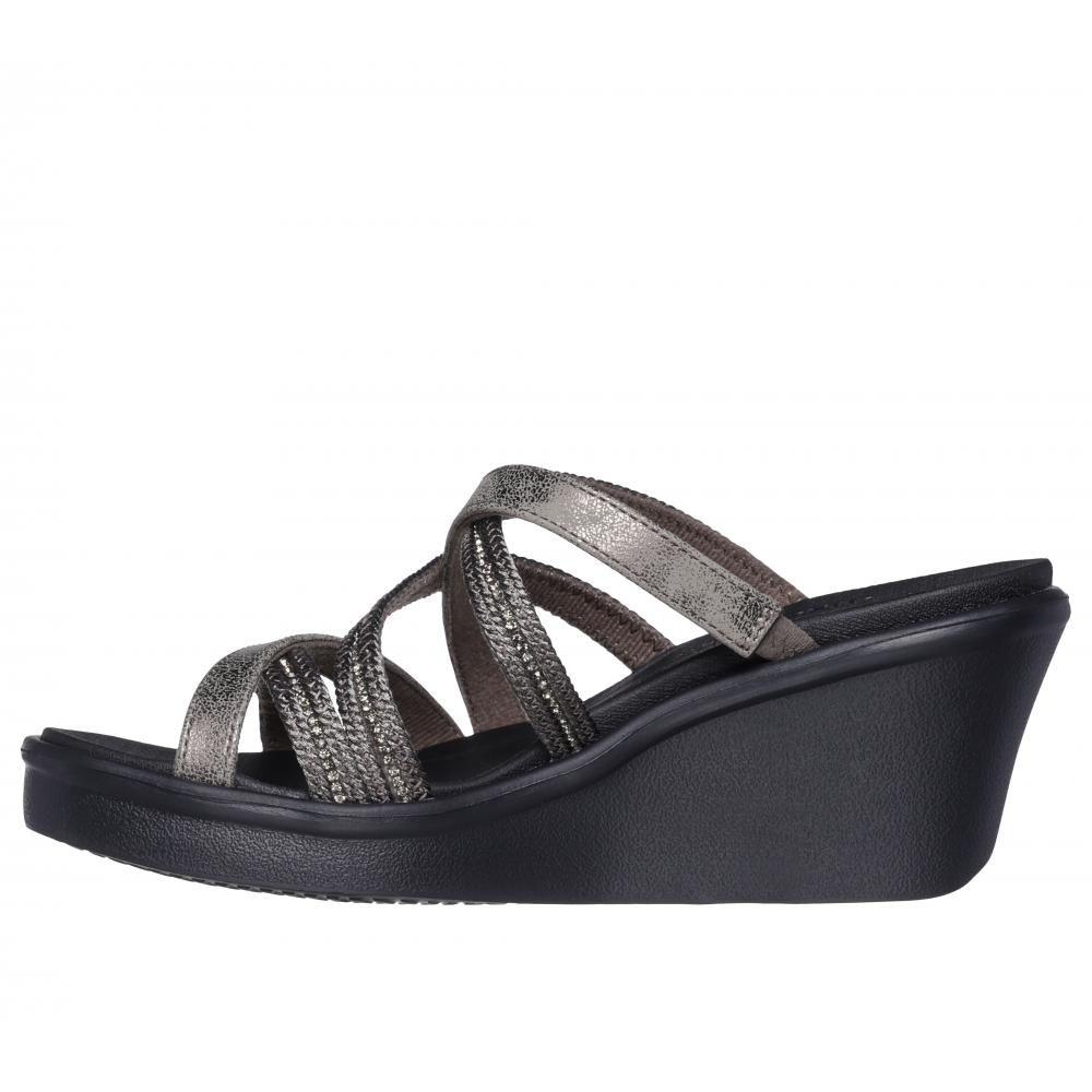 Sandalia Mujer Rumble On Classy Way Gris Skechers-3