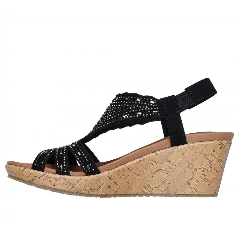 Sandalia Mujer Beverlee Dazzling Charm Negro Skechers-3