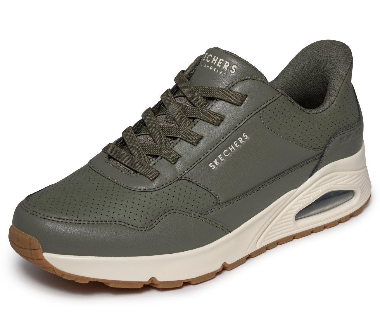 Zapatillas Hombre Slip-ins Uno Banksia Luxe Verde Skechers-4