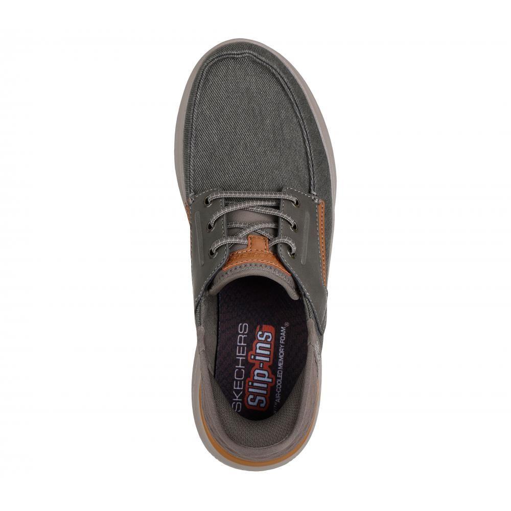 Zapatos Hombre Slip-ins Hasting BRN Café Skechers-1