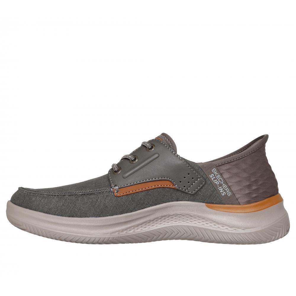 Zapatos Hombre Slip-ins Hasting BRN Café Skechers-3