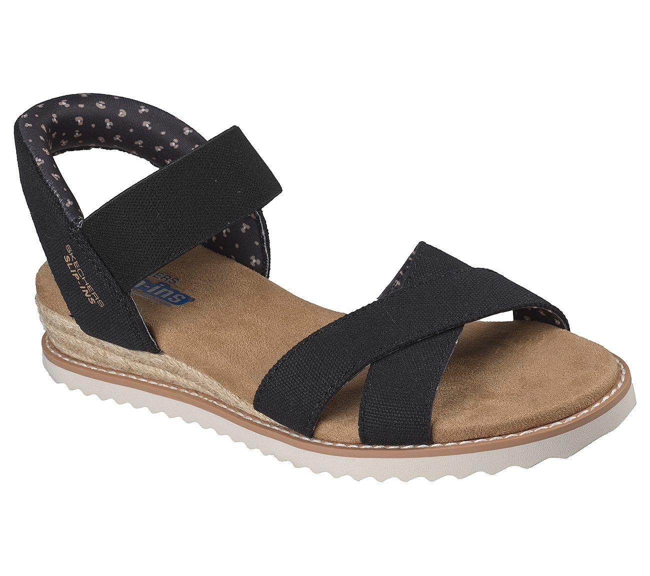 Sandalias Skechers Mujer Slip-Ins Bobs Desert Kiss Negro-4