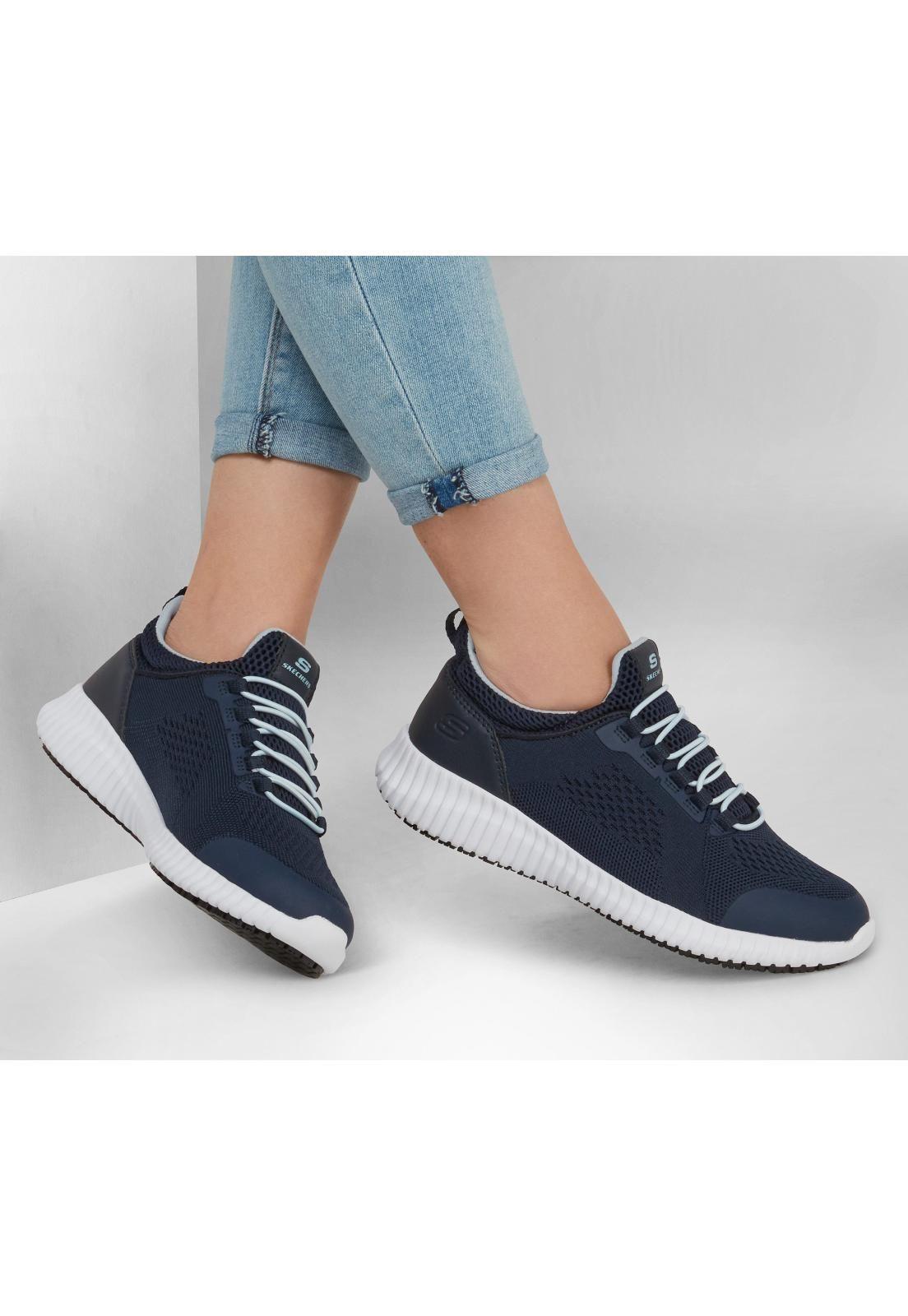 Zapatilla Mujer Work Cessnock Azul Skechers-1