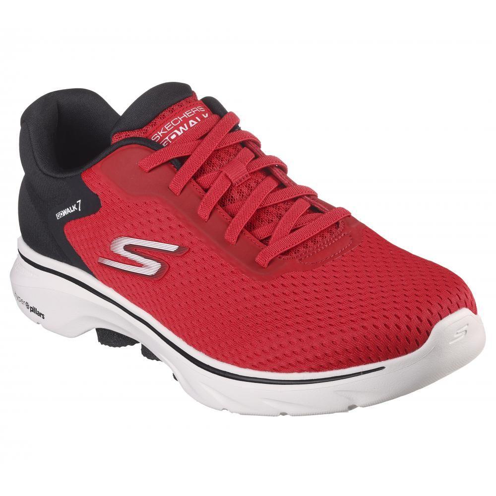 Zapatilla Hombre Go Walk 7 The Construct Rojo Skechers-4