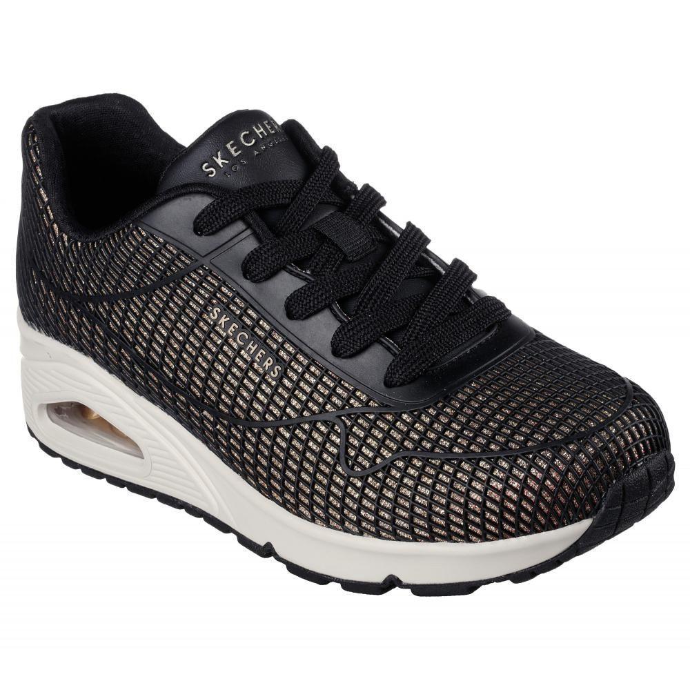Zapatilla Mujer Uno  Negro Skechers-0