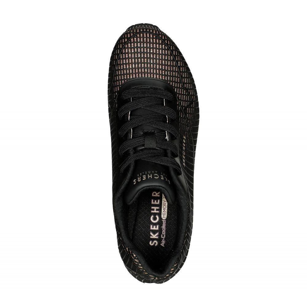 Zapatilla Mujer Uno  Negro Skechers-1