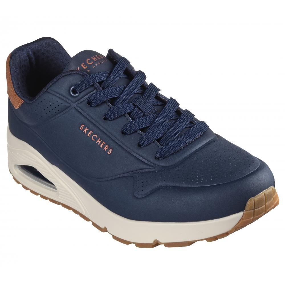 Zapatilla Hombre Uno Navy Skechers-4