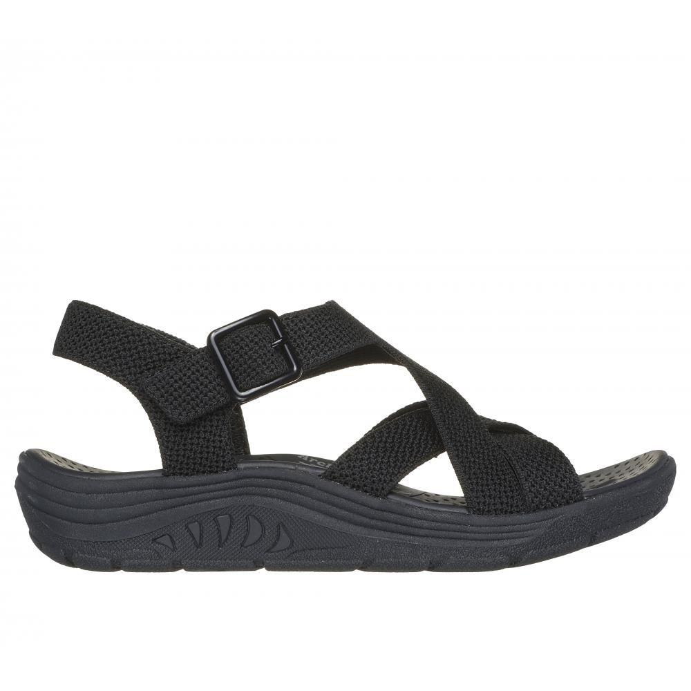 Sandalia Mujer Reggae Cup Clean Lines Negro Skechers-0