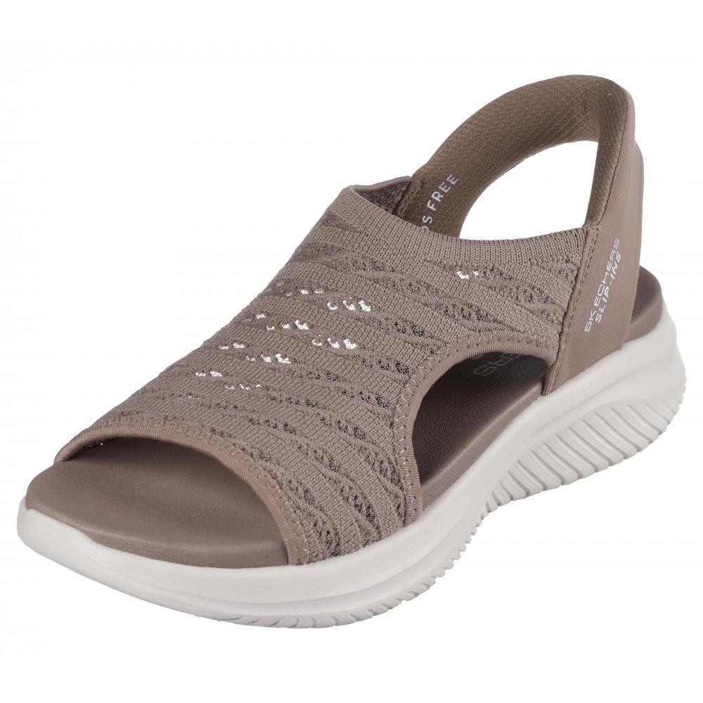 Sandalia Mujer Skechers Slip-ins: Ultra Flex 3.0 Café-4
